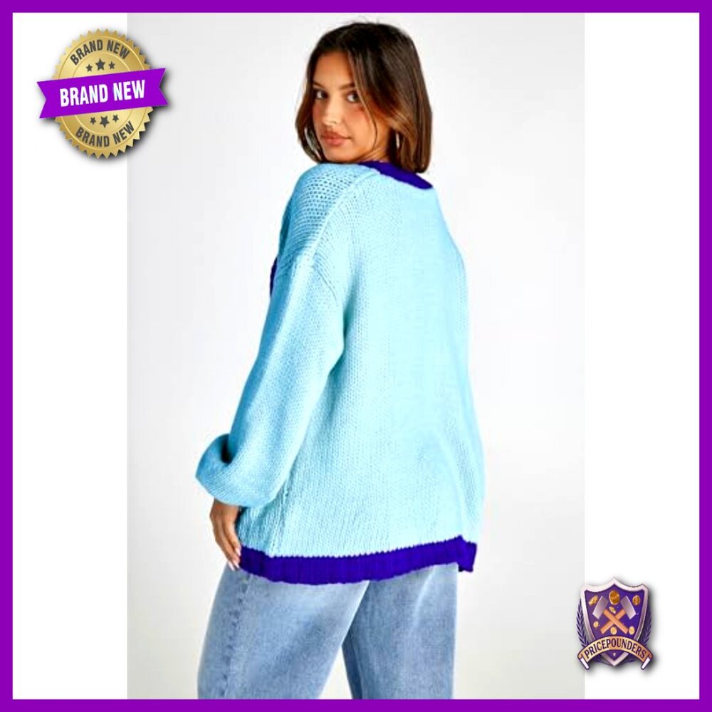 Oversized Chunky Knit Cardigan, Open Front Long Coatigan, Fall Winter Sweater - Picture 5 of 7